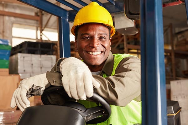 Forklift driver